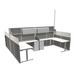 WEBBTYP46 - Multi-Height 4-person, With Power, Height Adjustable Table Base Workstation