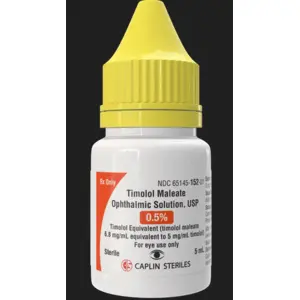 Timolol 0.5% 5mL Caplin NDC 65145015201