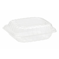 Empress ECLPPHL-81 8" x 8" Clear Hinged Container