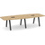 10' Boat Shape, Signature Conference Table: Aspen Top, Black Metal VA Leg