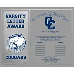 8" x 10" Premium Foil Certificates - Silver Paper, Silver Foil 