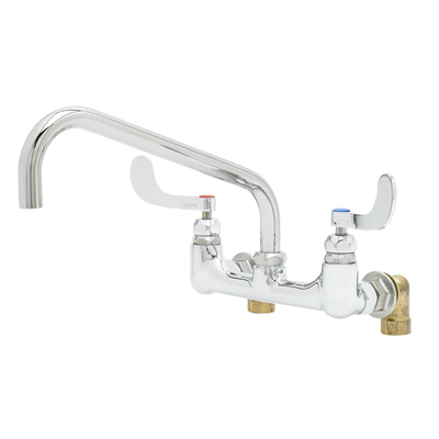 T&S Brass B-0290-04 Big-Flo Mixing Faucet 8" Wall Mount
