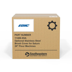 Edic - 11486-SSA - Optional Stainless Steel Brush Cover for Saturn 20" Floor Machines