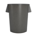 Carlisle 84105523 Trash Bin, 55 Gal, 33"H, Gray, Poly, NSF