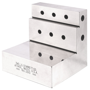 STARRETT 580 Precision Angle Plate, 3"X3"X3"