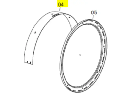 Veloci Heater Replacement Upper Protective Panel - Flame 115