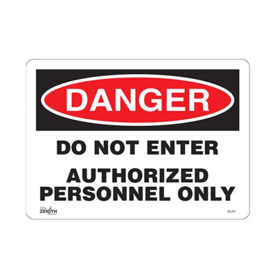 Do Not Enter Sign - 14" x 10" - Plastic - English
