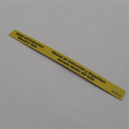 DECAL, F/SAFTY & INSTR. MANUALS TUB