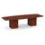 10' Classic Boat Shape Conference Table with Cube Base - Cherry