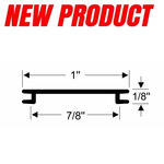 1" Screw Track Cover Trim