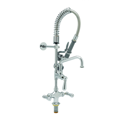 T&S Brass MPZ-2DCN-08-CR Mini Pre-Rinse Unit 8" Swing Nozzle