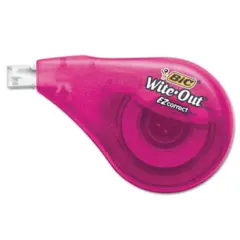 WITE-OUT EZ CORRECT CORRECTION TAPE NON-REFILLABLE 1/6" X 400" 4/PK BICWOTAPP418