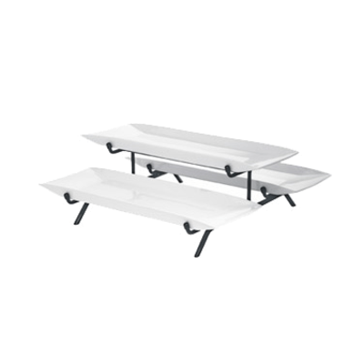 Cal-Mil SR1520-13 24"W x 14"D x 9"H Sierra Tiered Platter Display