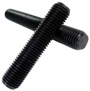 NO. 10" - 24 X 2" FULLY THREADED STRAIGHT ROD ALLOY STEEL 33-39 HRC PLAIN