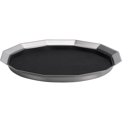 Service Ideas TRPN1412RIBS 14" Tray, 12-Sided Stainless Steel