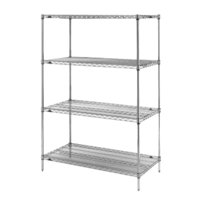 Metro N356C Super Erecta Starter Shelving Unit 48"W X 18"D X 63"H Wire Shelves Posts