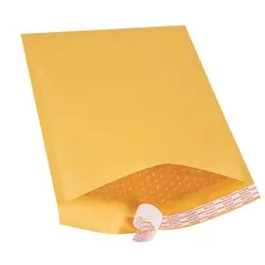 9.5 X 14.5" KRAFT BUBBLE MAILERS, SELF-SEAL, #4, 100/CS   B857SS  ELSS4