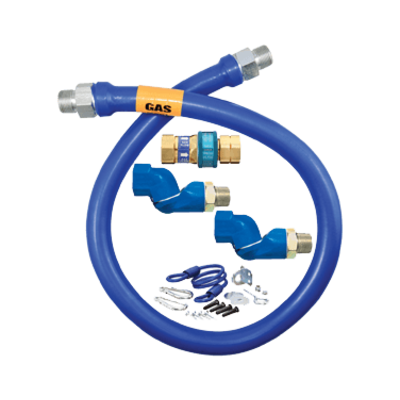 Dormont Manufacturing 16125BPQ2SR24 Dormont Blue Hose Gas Connector Hose Assembly 1-1/4" Dia.
