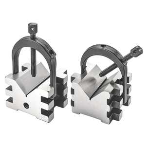STARRETT 568C V-Blocks (2)  & Clamps (Matching Pair)