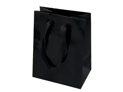 BLACK SHOPPING BAG MEDIUM