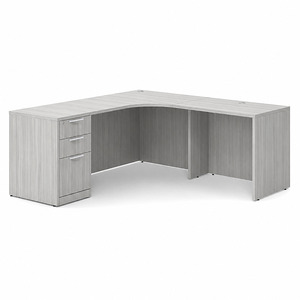 CLALD1003 Right 71"x71" Classic L-Shape Desk- Silver Birch