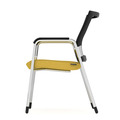Propel Guest Chair - Black Mesh Back with Yellow Seat