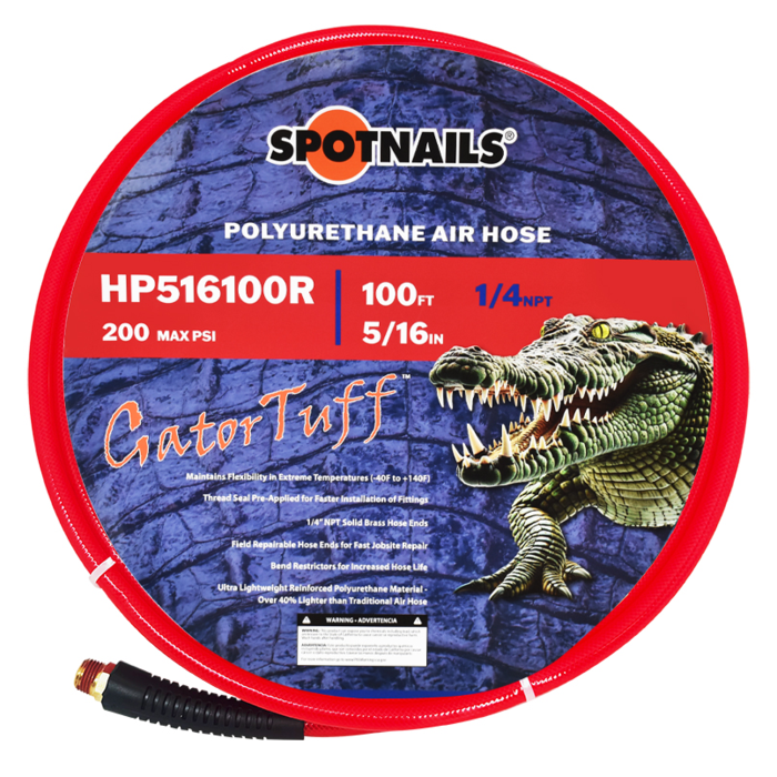5/16" x 100' Poly Hose w/o Fittings (Red), 1/4" NPT