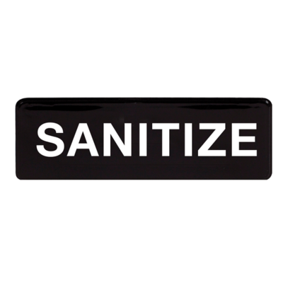 Winco SGN-329 Information Sign with Symbol 3" X 9"