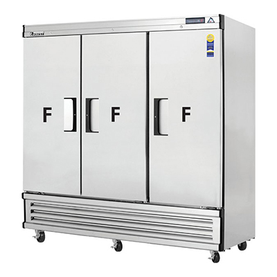 Everest EBF3 3-Door Upright Reach-In Freezer Bottom Mount