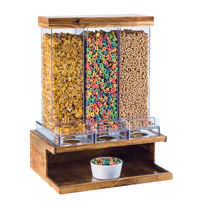 Cal-Mil 3434-99 18"W x 14-1/2"D x 24"H Madera Cereal Dispenser