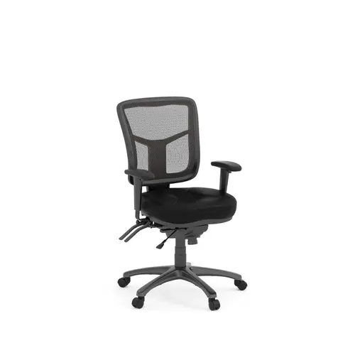 MID BACK MESH W/SEAT SLIDE 7700F FABRIC SEAT (FABRIC SEAT IN CARTON)