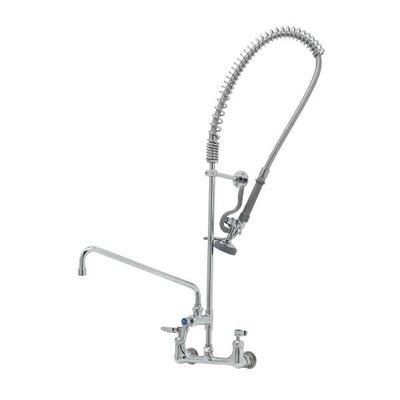 T&S Brass B-0133-14-CR-B EasyInstall Pre-Rinse Unit 8" Wall Mount