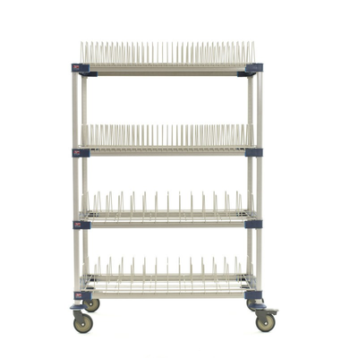 MetroMax 4 MAX4-PR48VX4 Mobile Drying Rack with Two Tray Racks and Two Pan Racks, 26" x 50" x 68"