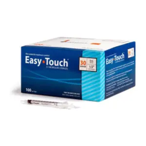 Syringe/Ndl 1cc 30g x 1/2"    100/Bx Insulin Ez Touch 830155