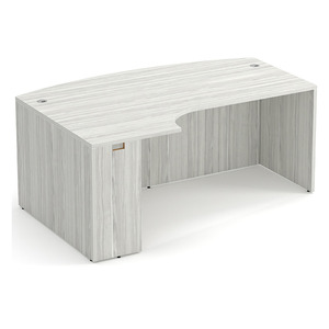 PL177L 71" LEFT PORKCHOP-BOWFRONT- SILVER BIRCH