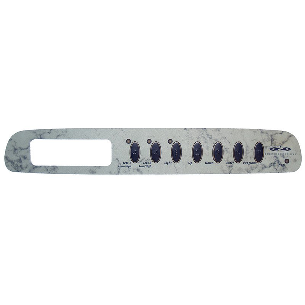 Dimension One VL703S 7-Button Overlay 01560-269