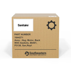 Sanitaire/Bissell - 1644271 - Assy - Hsg, Motor, Back With Gaskets, Bk001, P3138, San,Repl