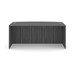PL189 71" BOW FRONT DESK SHELL- COASTAL GRAY