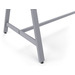PLTVA243041CB CROSS BRACE FOR 2430 41"H VA LEG- SILVER