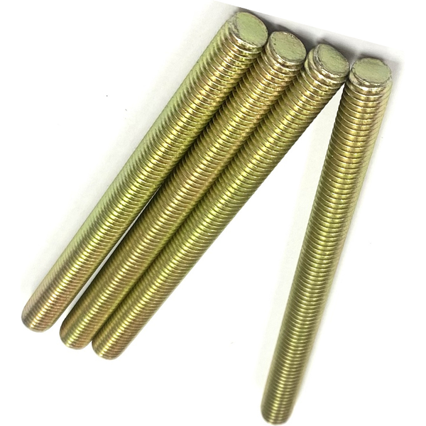 5/16" - 18 X 12" FULLY THREADED STRAIGHT ROD SAE J429 GR 8 ZINC TRIVALENT YELLOW
