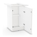 PLCUBED2040 40" CUBE BASE WITH DOOR- WHITE