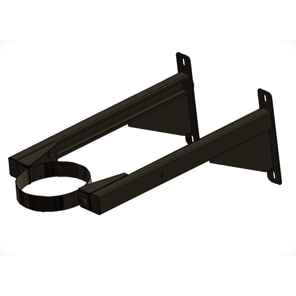 150mm Heavy Duty Wall Band S/S HT-S PCMB - 200mm-450mm Adj (from structure) - (For lateral support only)