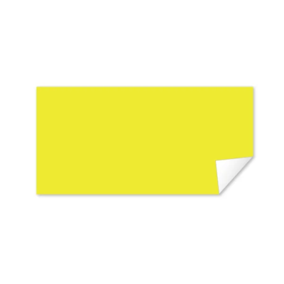 Plain Label - 4" x 6" Rectangle - Fluorescent Yellow