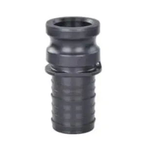 Cam and Groove Adapter, 1 in Type E x 1 in Hose Barbed, Polypropylene