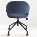 CHK68091BLU0701 - SARON GUEST CHAIR - Blue with 4 Prong base