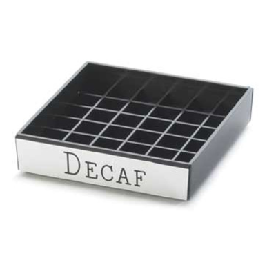 Cal-Mil 632-2 square Engraved Drip Tray (Decaf)