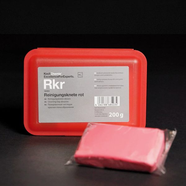 RKR Abrasive Clay Bar Red