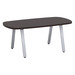 SIGAR7635N - 6 ft. Arena Conference Table w/Silver Metal VA Leg