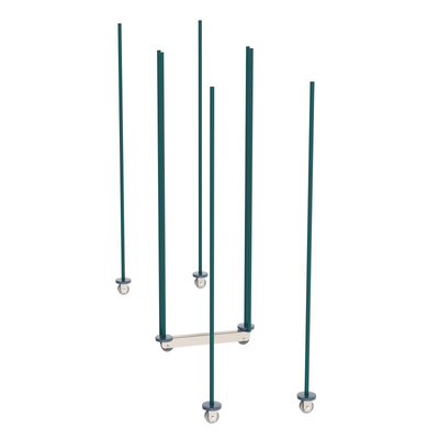 Metro lbTM24K3 HD Qwiktrak High Density Double Deep Storage System Mobile Unit Kit