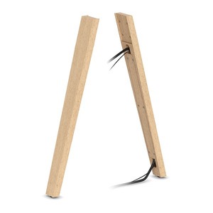 PLTECVARWLEG SINGLE POWER WOOD LEG- NATURAL
